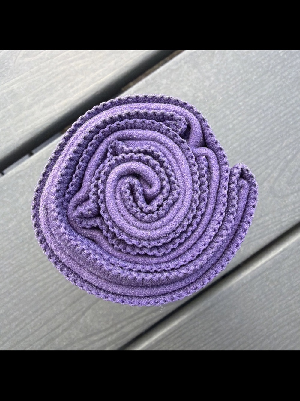 Manduka eQua Yoga Hand Towel Purple Microfiber 16x26.5" Sweat Activated New - Picture 6 of 7